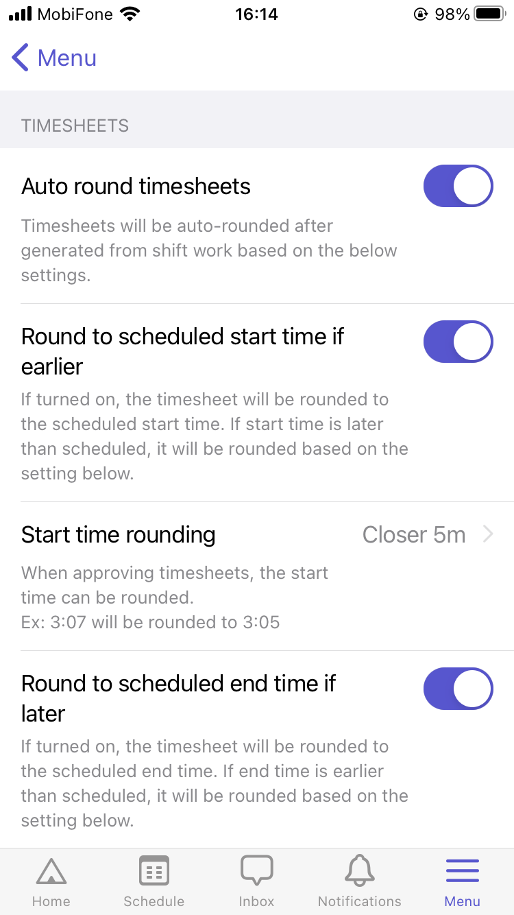 Round timesheets – Camelo Help Center