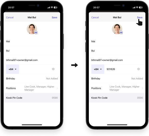 Edit profile information of a member – Camelo Help Center