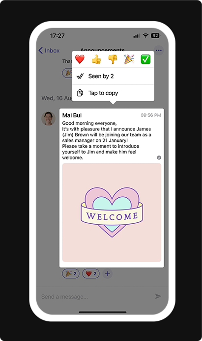 Photo attachments, read receipts, scheduler improvements & job site ...